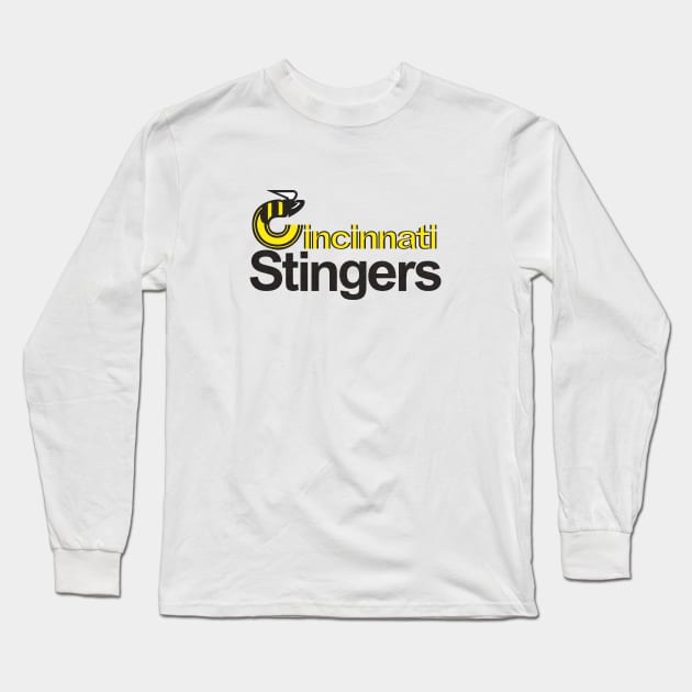 Defunct Cincinnati Stingers Hockey 1977 Long Sleeve T-Shirt by LocalZonly